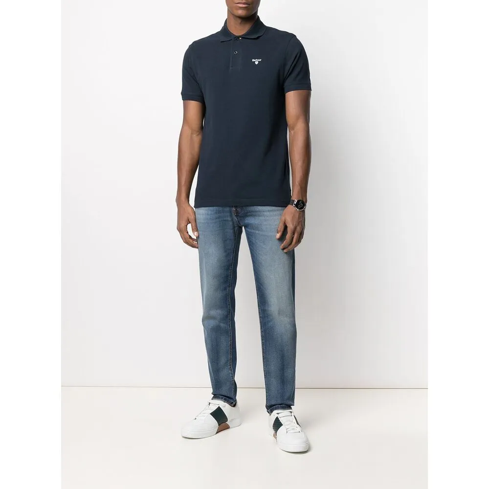 Logo Embroidered Short-Sleeved Polo Shirt