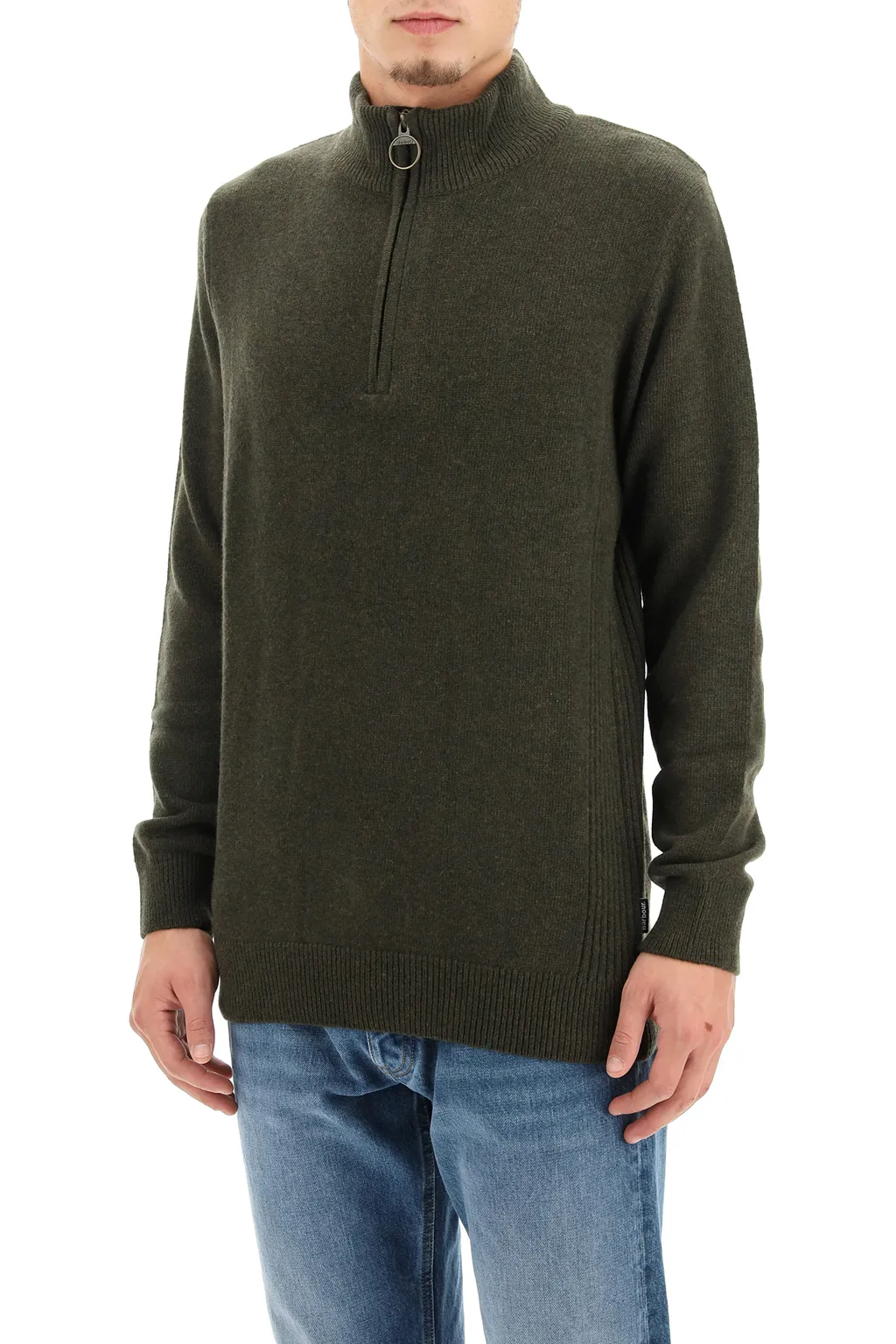 High-Neck Knitted Jumper