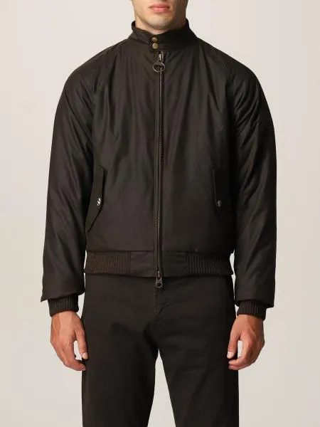 Zipper Waxed Casual Jacket