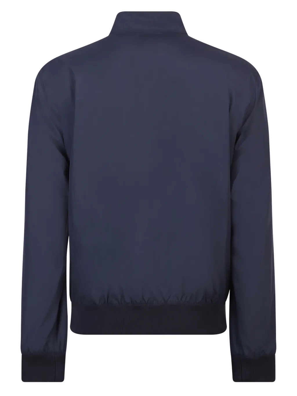 Navy Blue Collar Casual Jacket