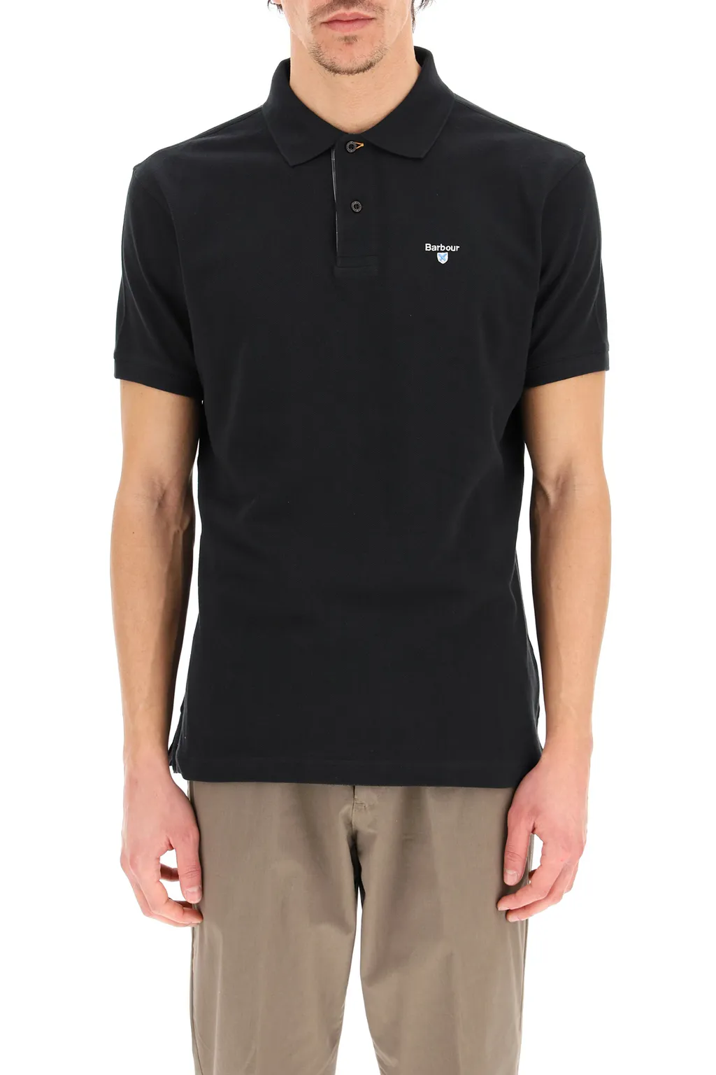 Piquet Logo Embroidered Polo Shirt