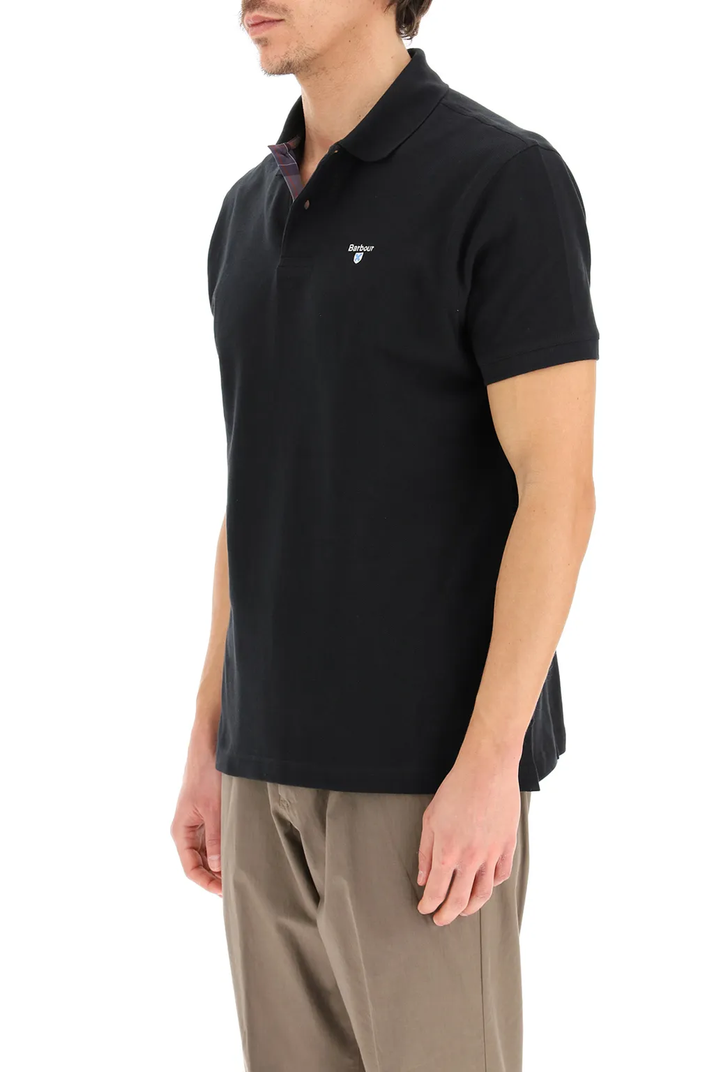 Piquet Logo Embroidered Polo Shirt
