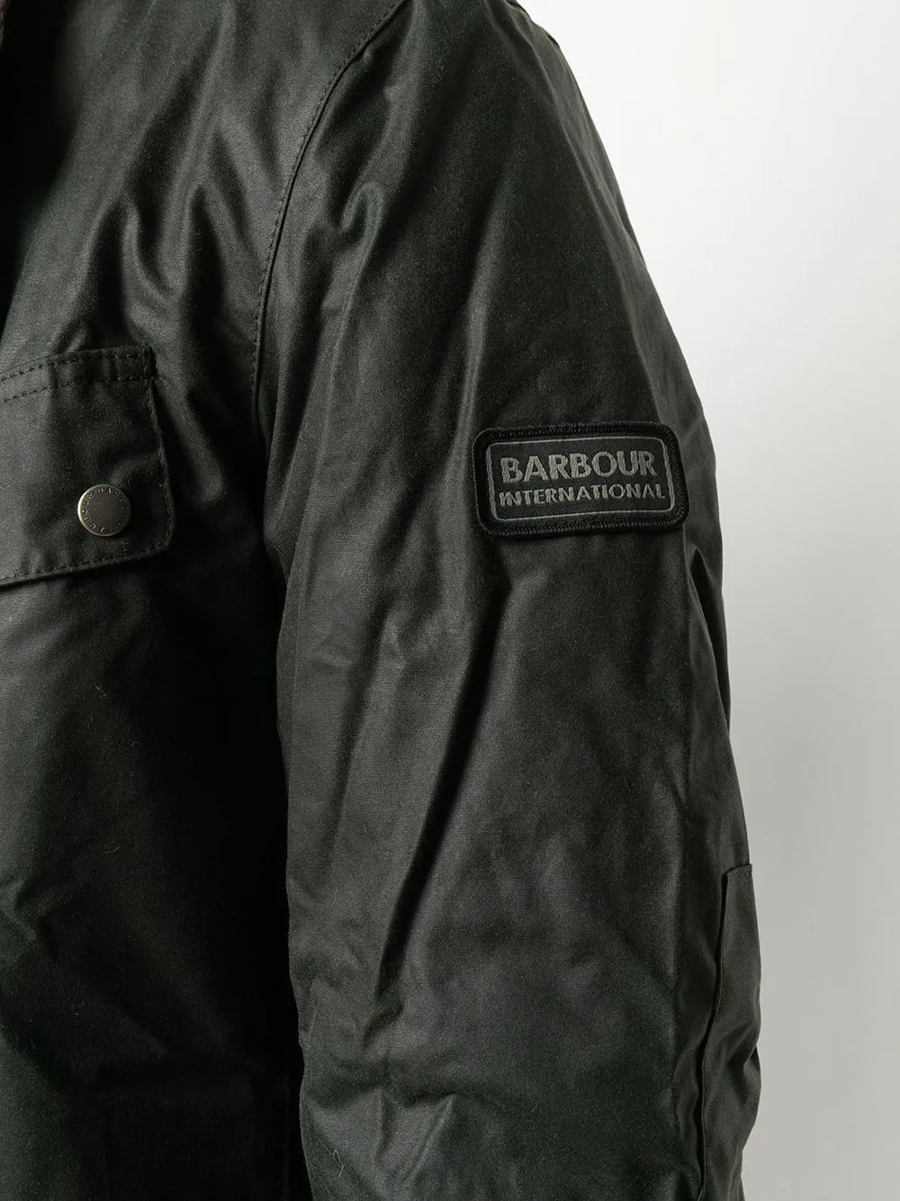 Wax-Coated Zipped Jacket