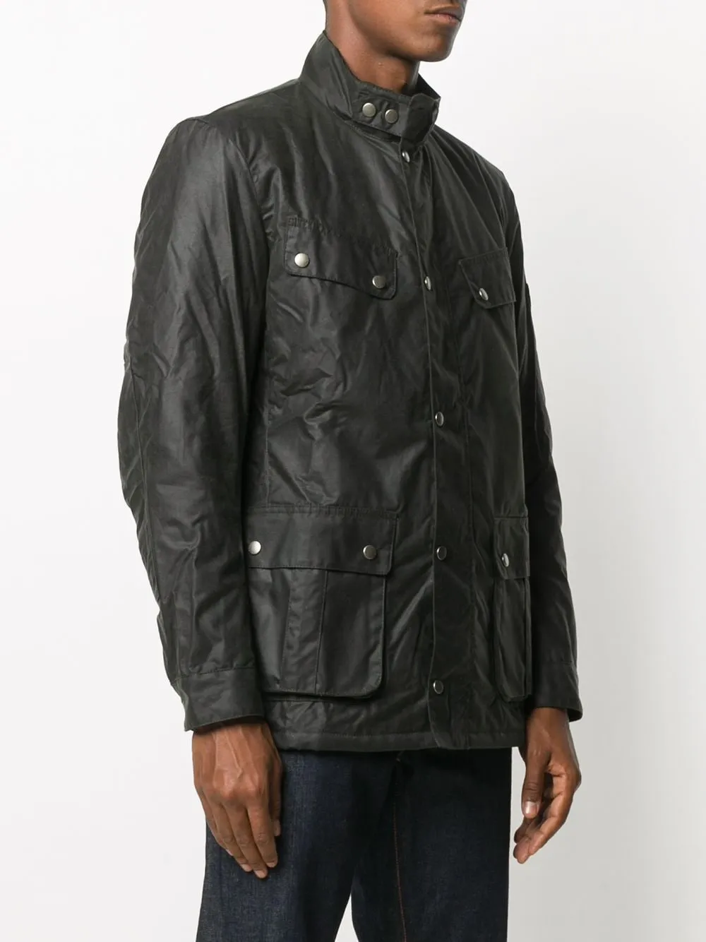 Wax-Coated Zipped Jacket