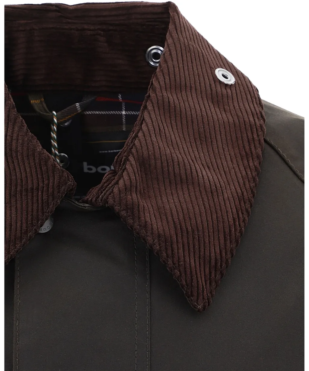 Logo Embroidered Snap-Fastened Coat