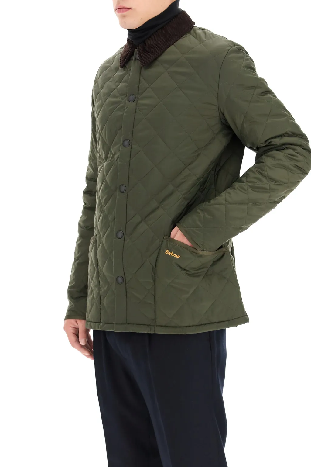 Buttoned Straight Hem Puffer Jacket