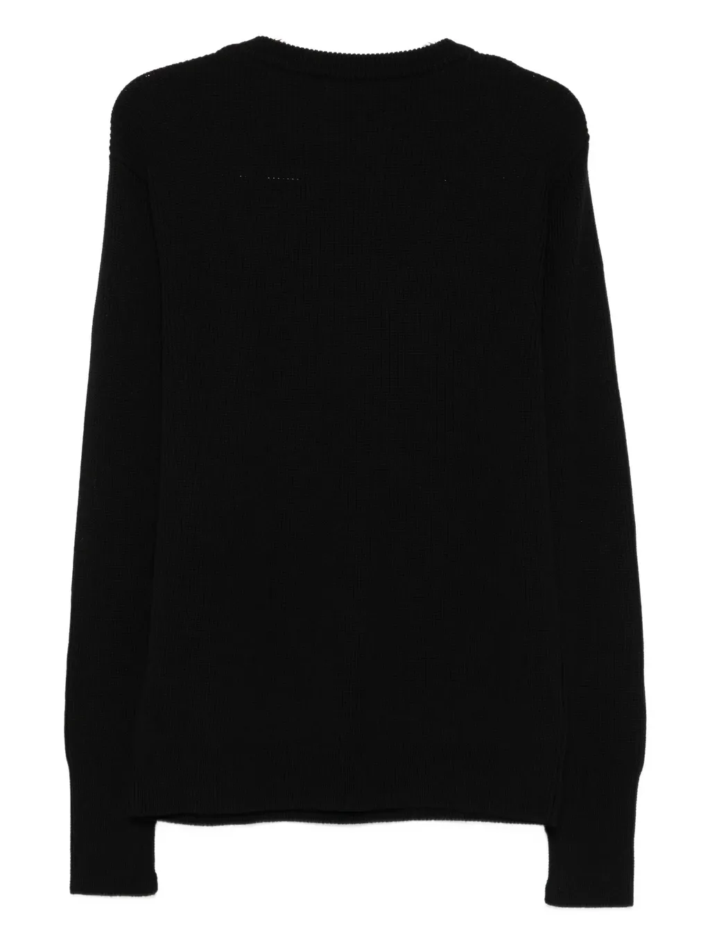 Ribbed Crew-Neck Sweater