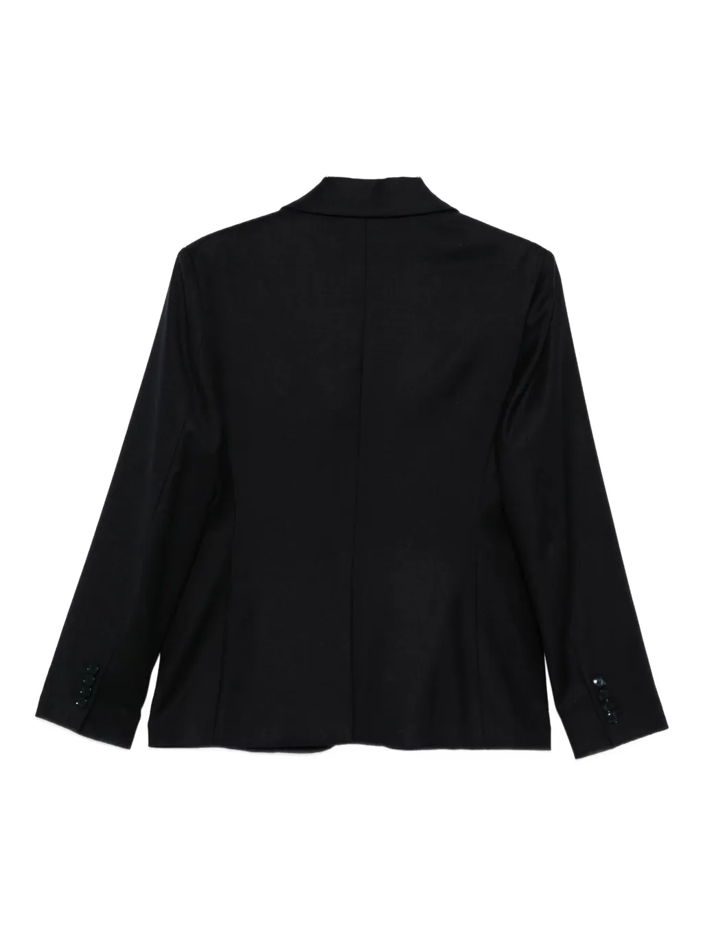 Button-Fastening Wool Jacket
