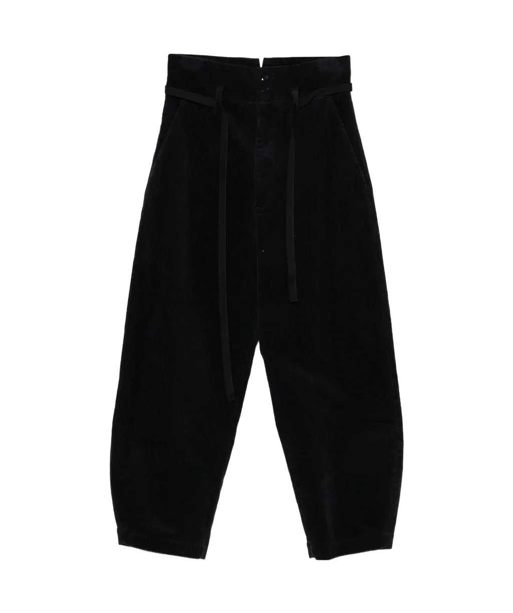 Belted Corduroy Trousers