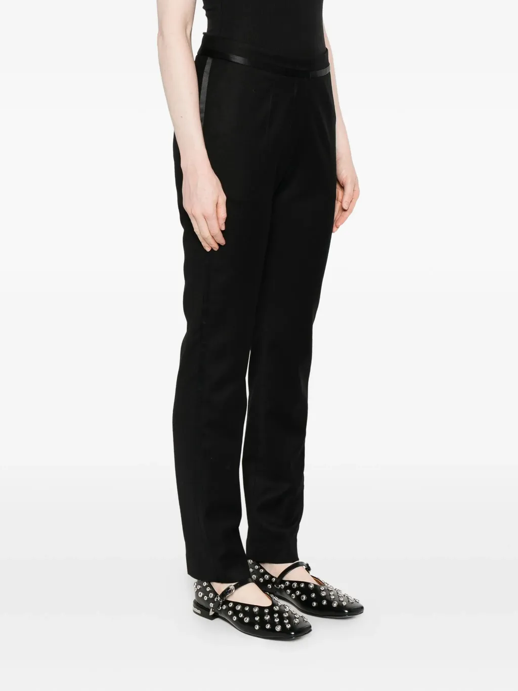 Satin-Trimmed Trousers