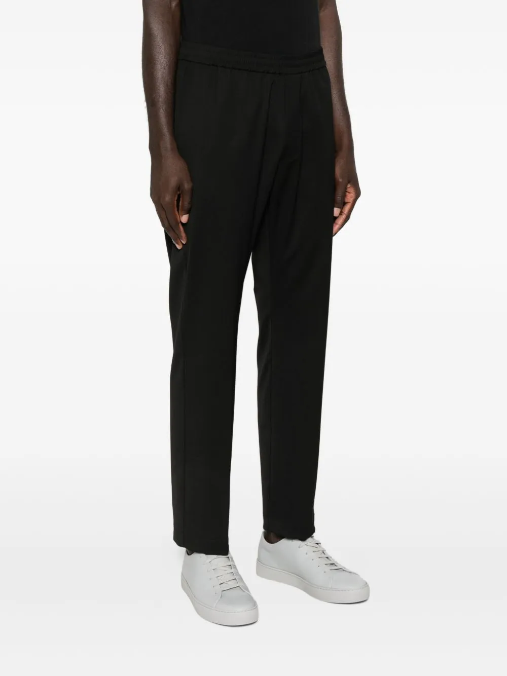 Elastic-Waist Cuffed Trousers