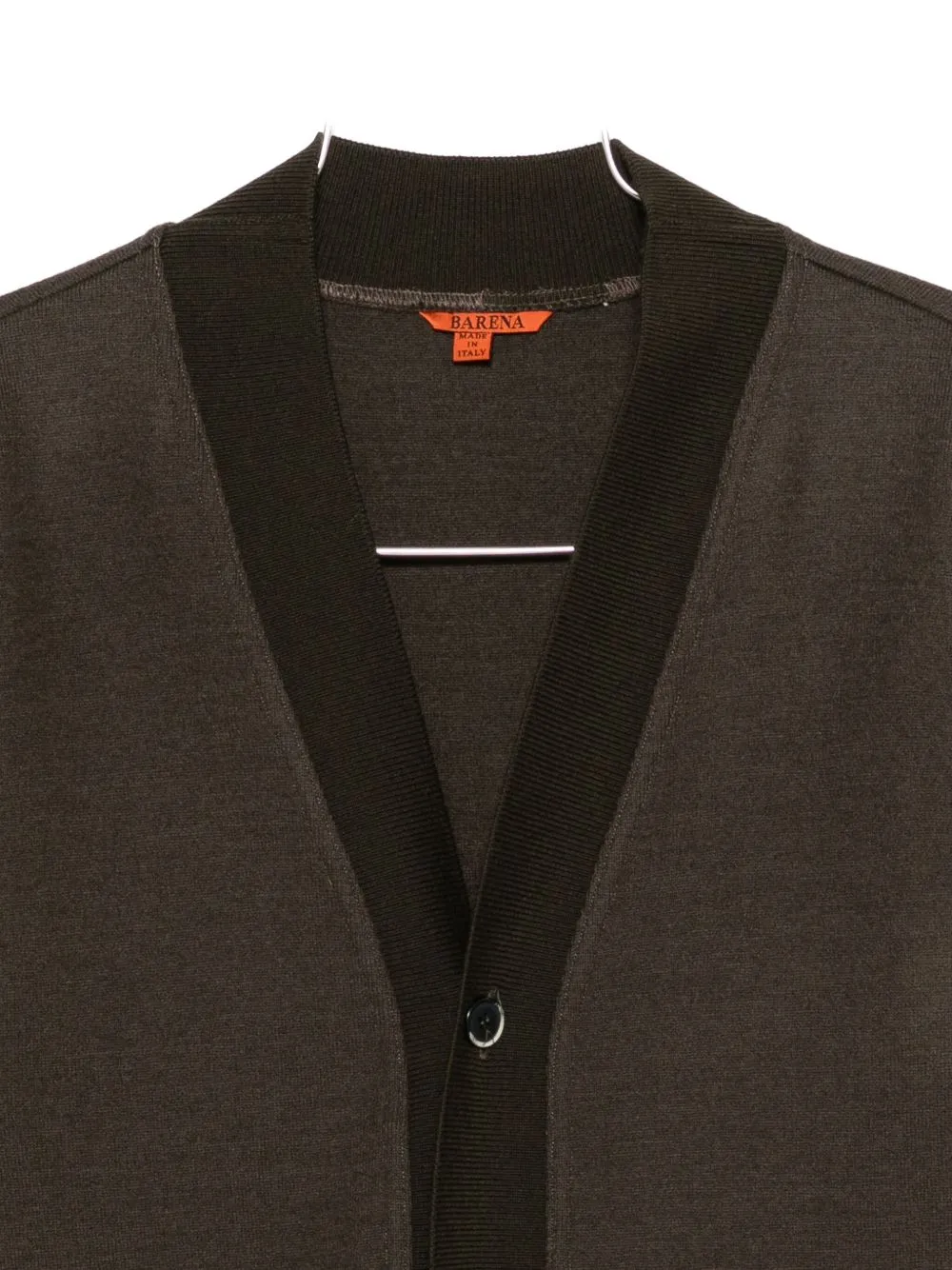 Button-Fastening V-Neck Cardigan