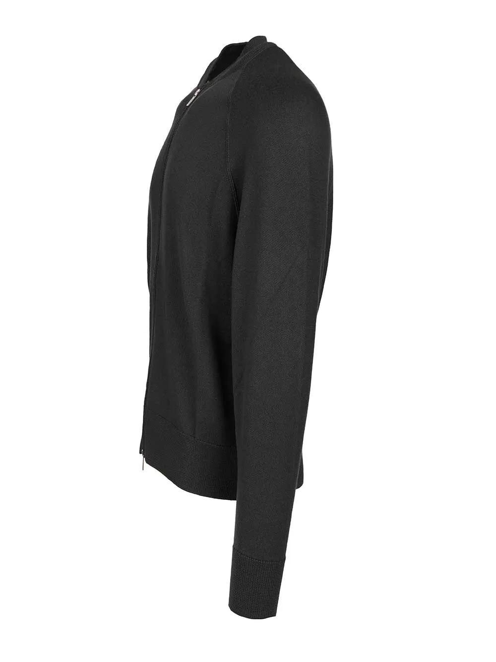 Zip-Front Raglan-Sleeve Cardigan