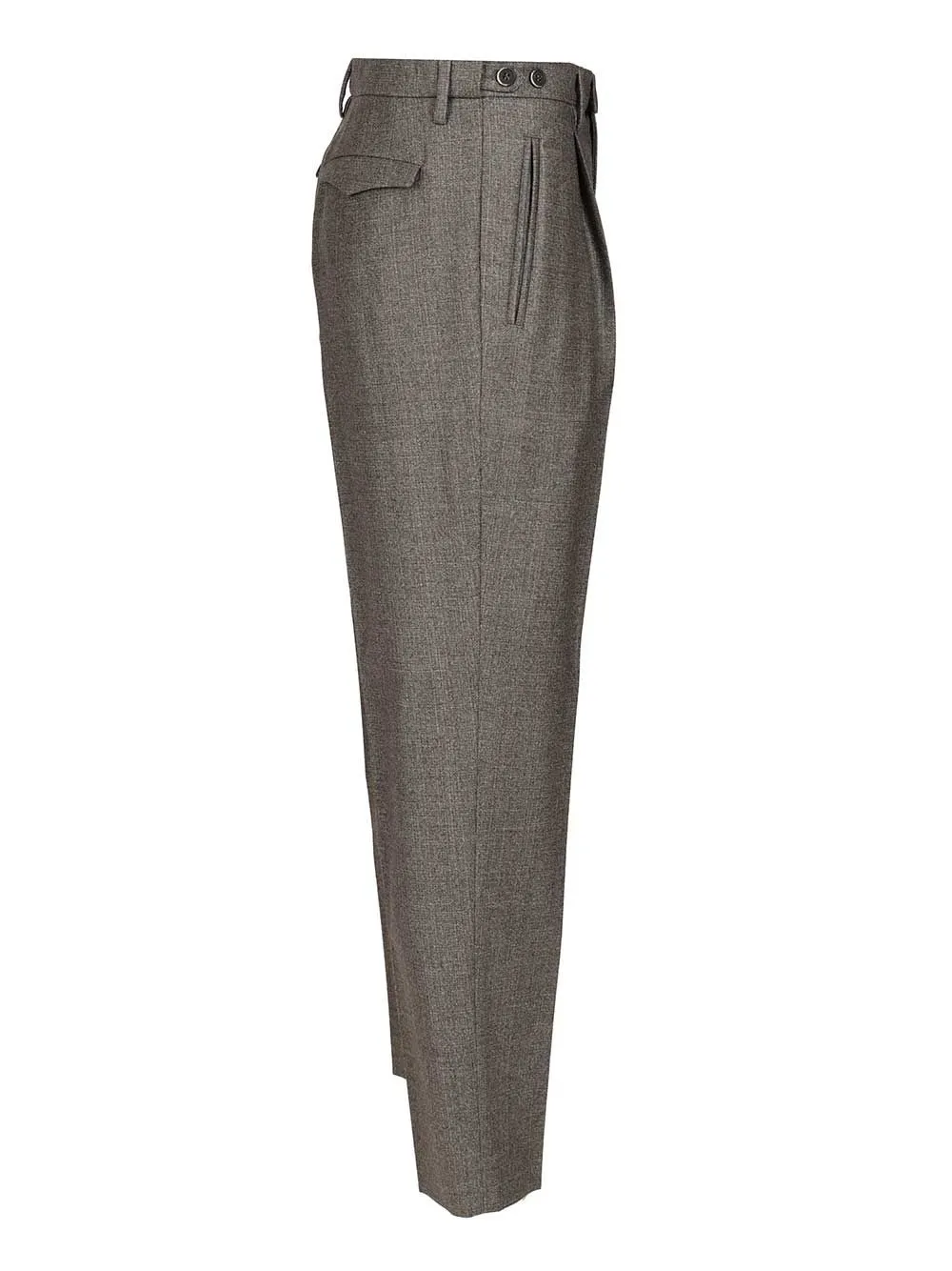 Pleated-Details Trousers