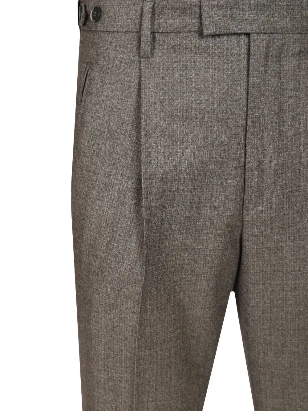 Pleated-Details Trousers