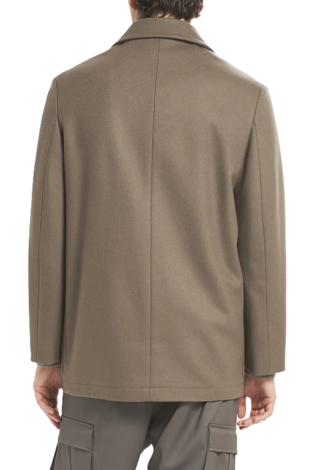 Double-Breasted Patch-Pocket Jacket