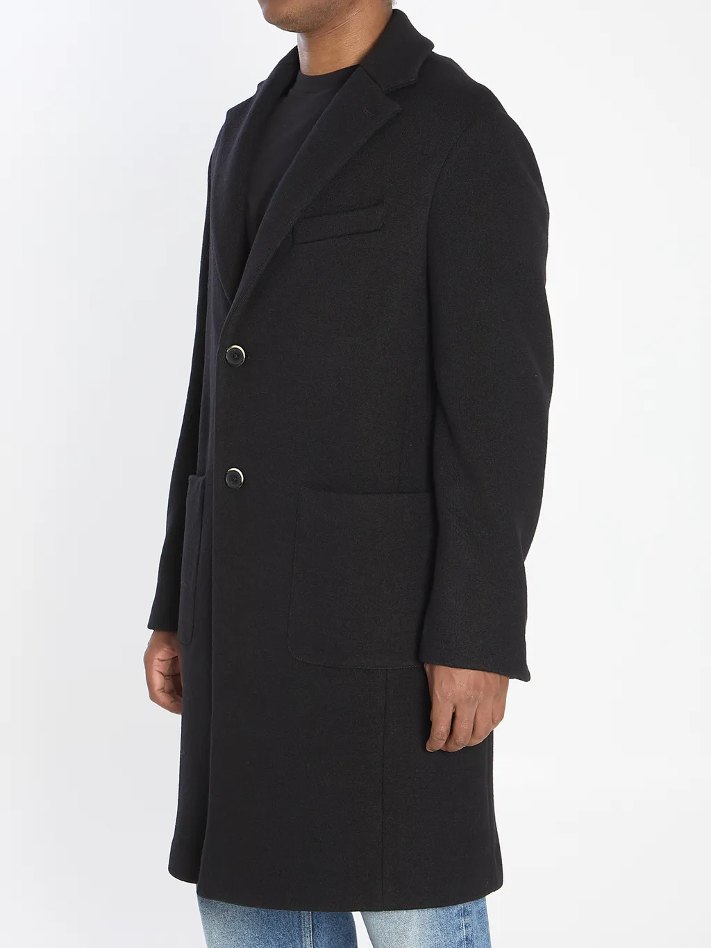 Single Breasted Long Sleeve Coat