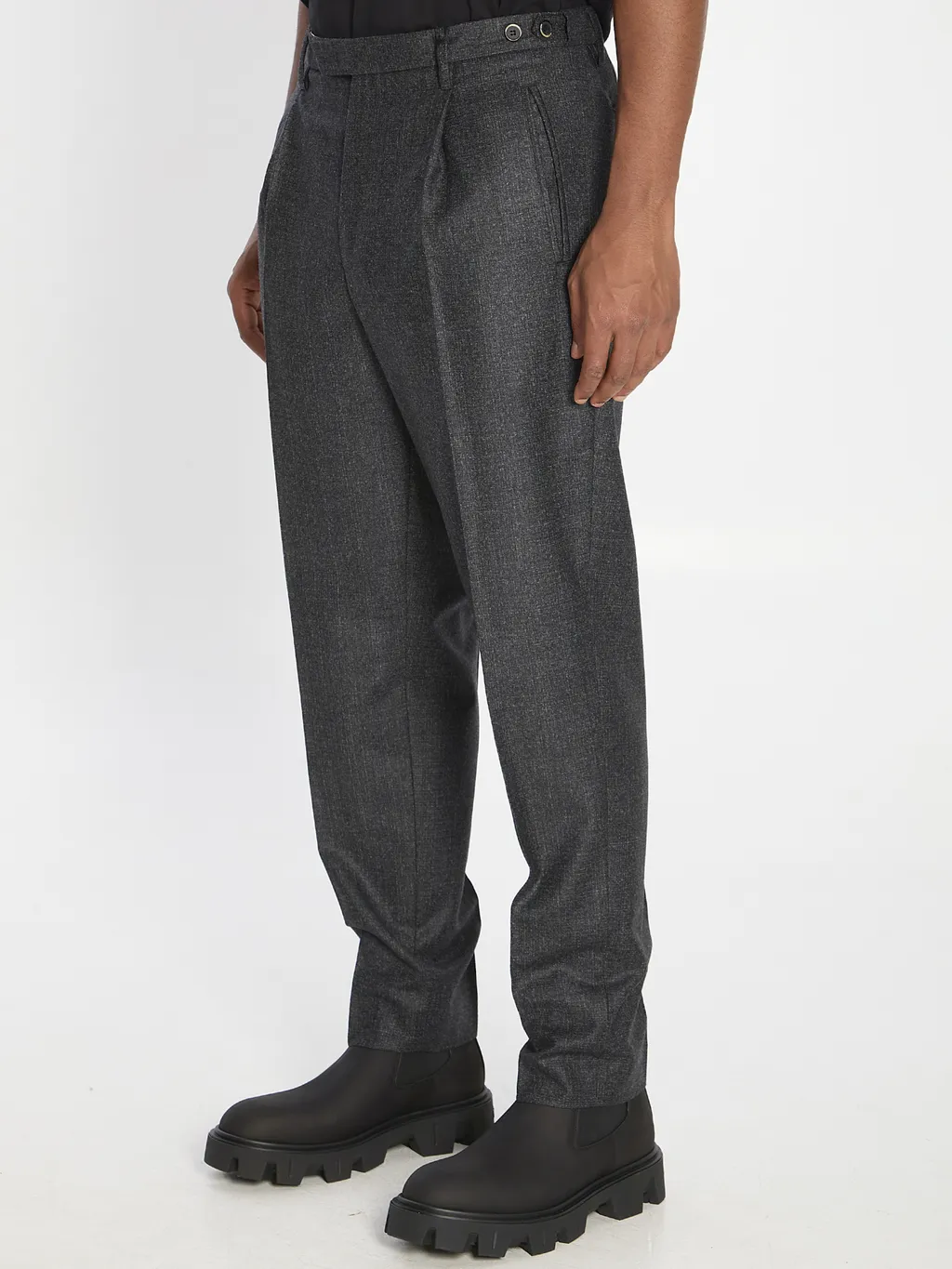Masco Bita Pleated Wool Trousers