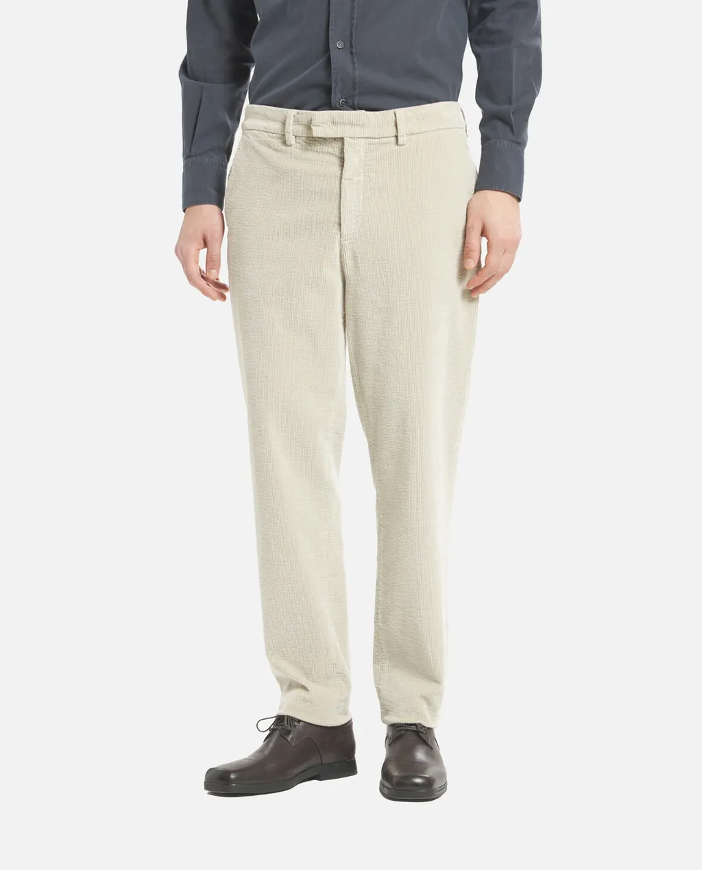 Slash-Pocket Corduroy Trousers