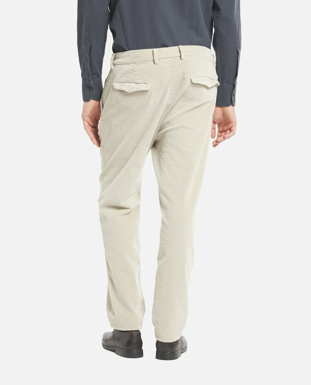 Slash-Pocket Corduroy Trousers