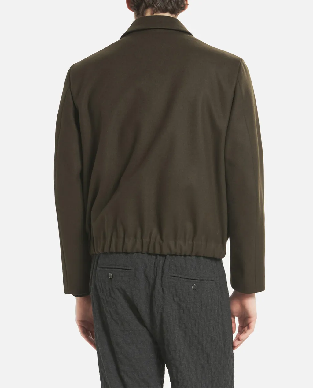 Magan Caramal Flap-Pocket Zip-Front Jacket