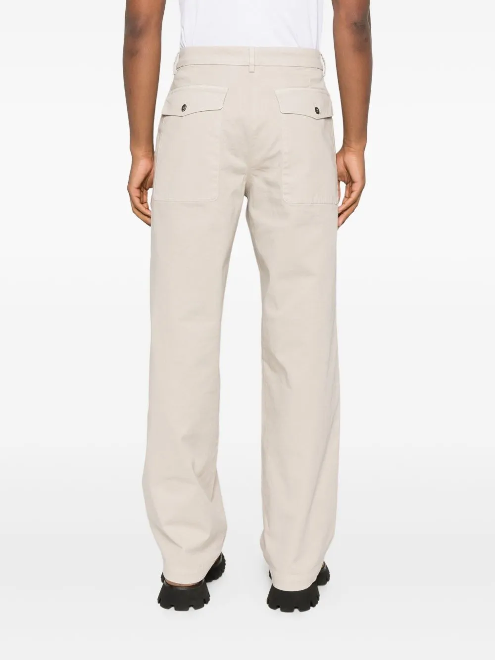 Button And Zipper Casual Pants