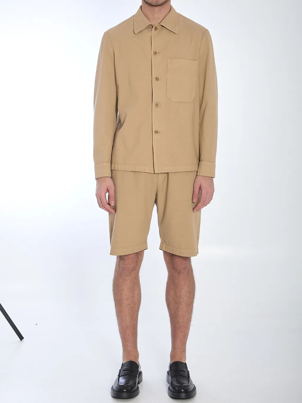Long Sleeved Buttoned Overshirt
