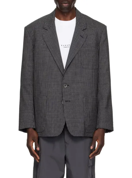 Jacquard Patterned Suit Jacket