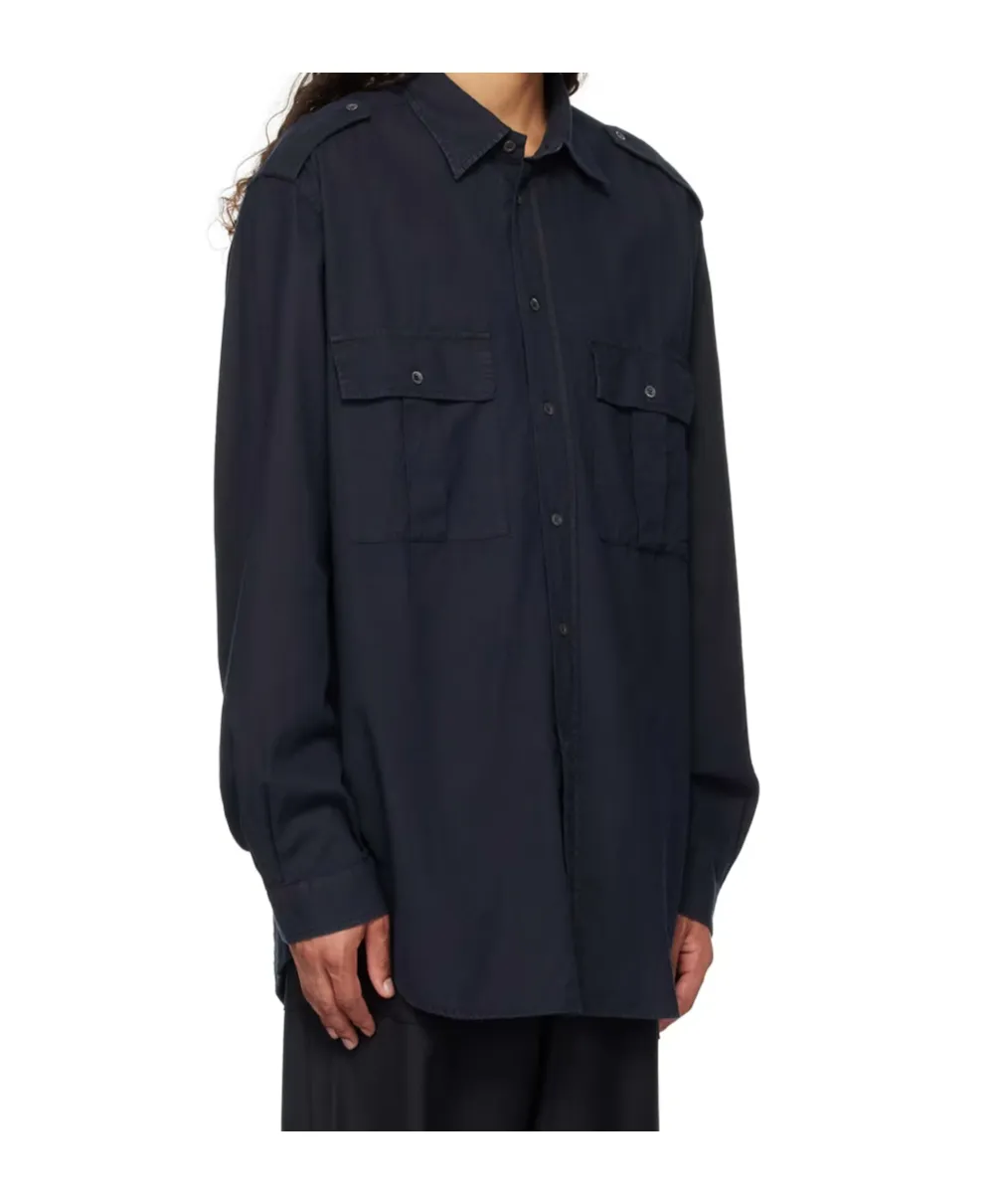 Button-Down Long-Sleeved Shirt
