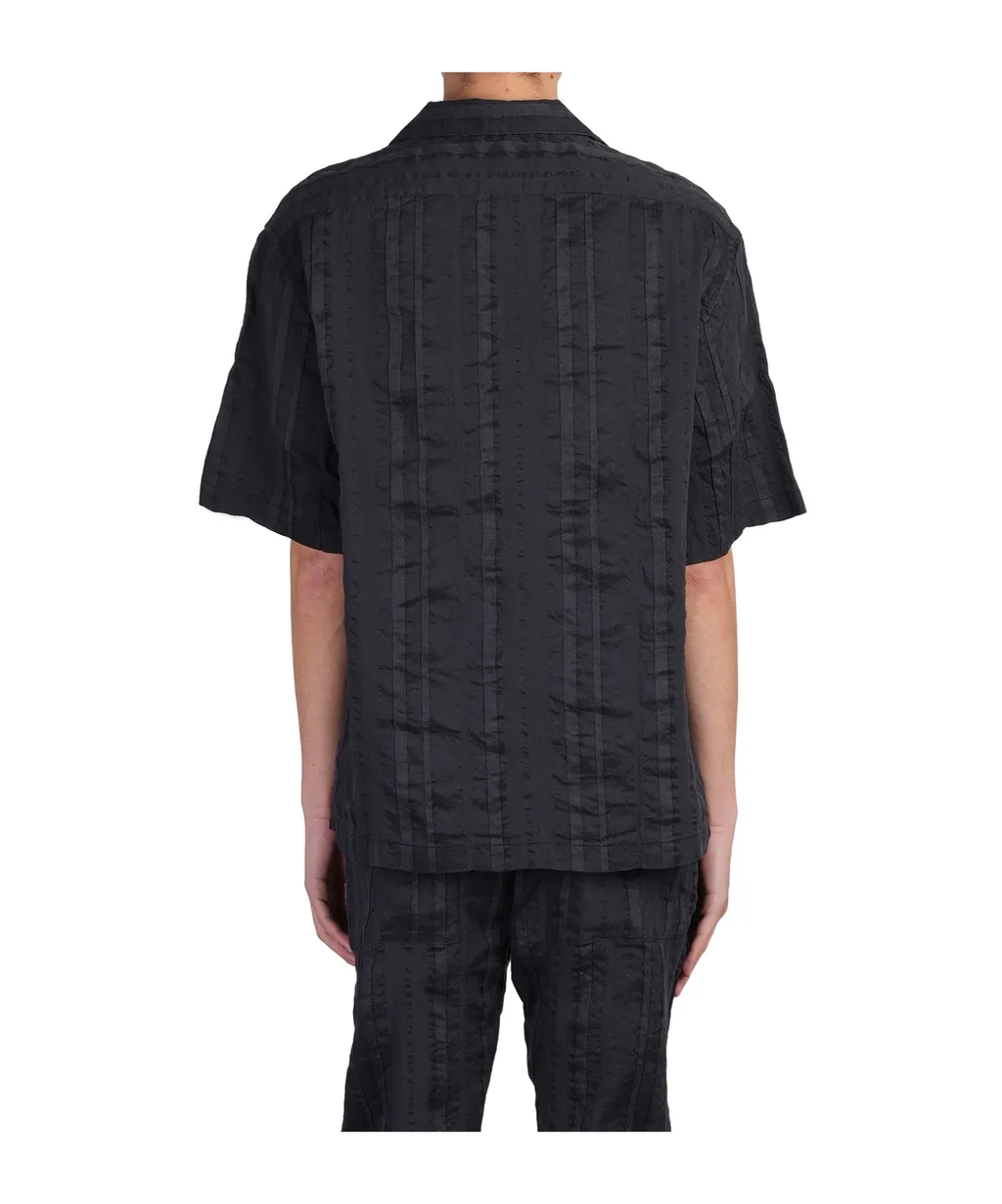 Short-Sleeved Striped Shirt