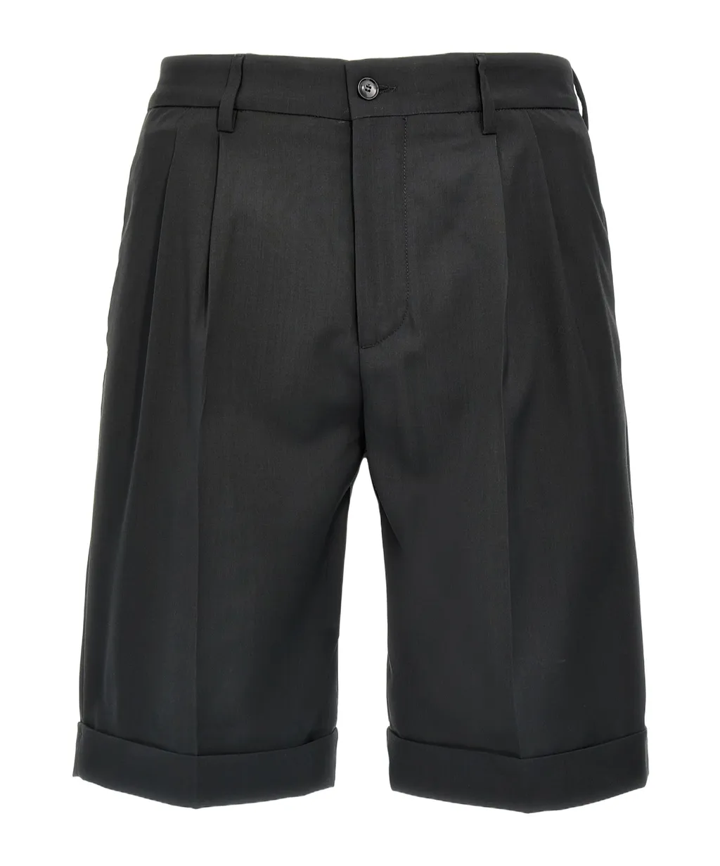 Scandola Tropical Turn-Up Hem Bermuda Shorts