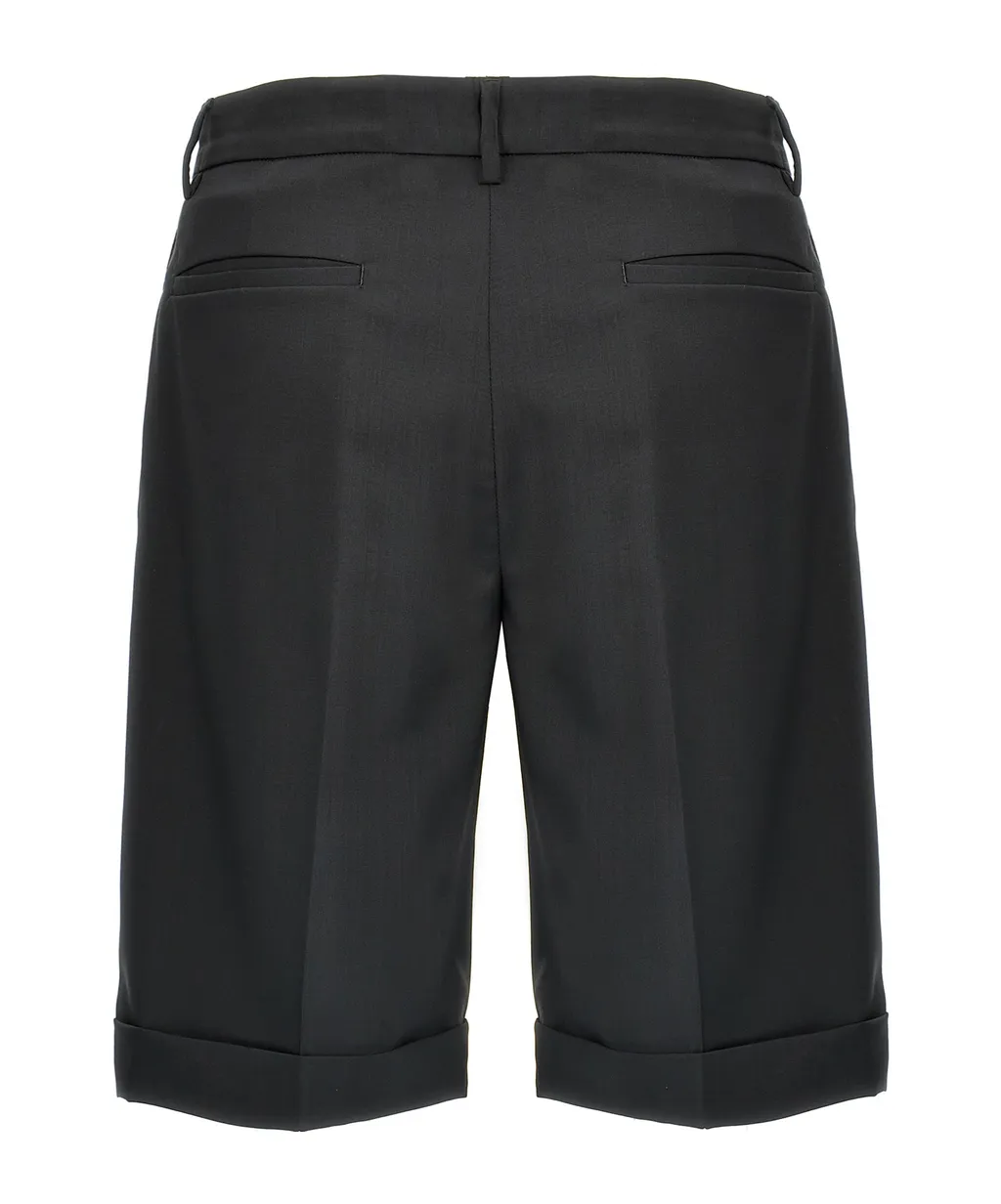 Scandola Tropical Turn-Up Hem Bermuda Shorts