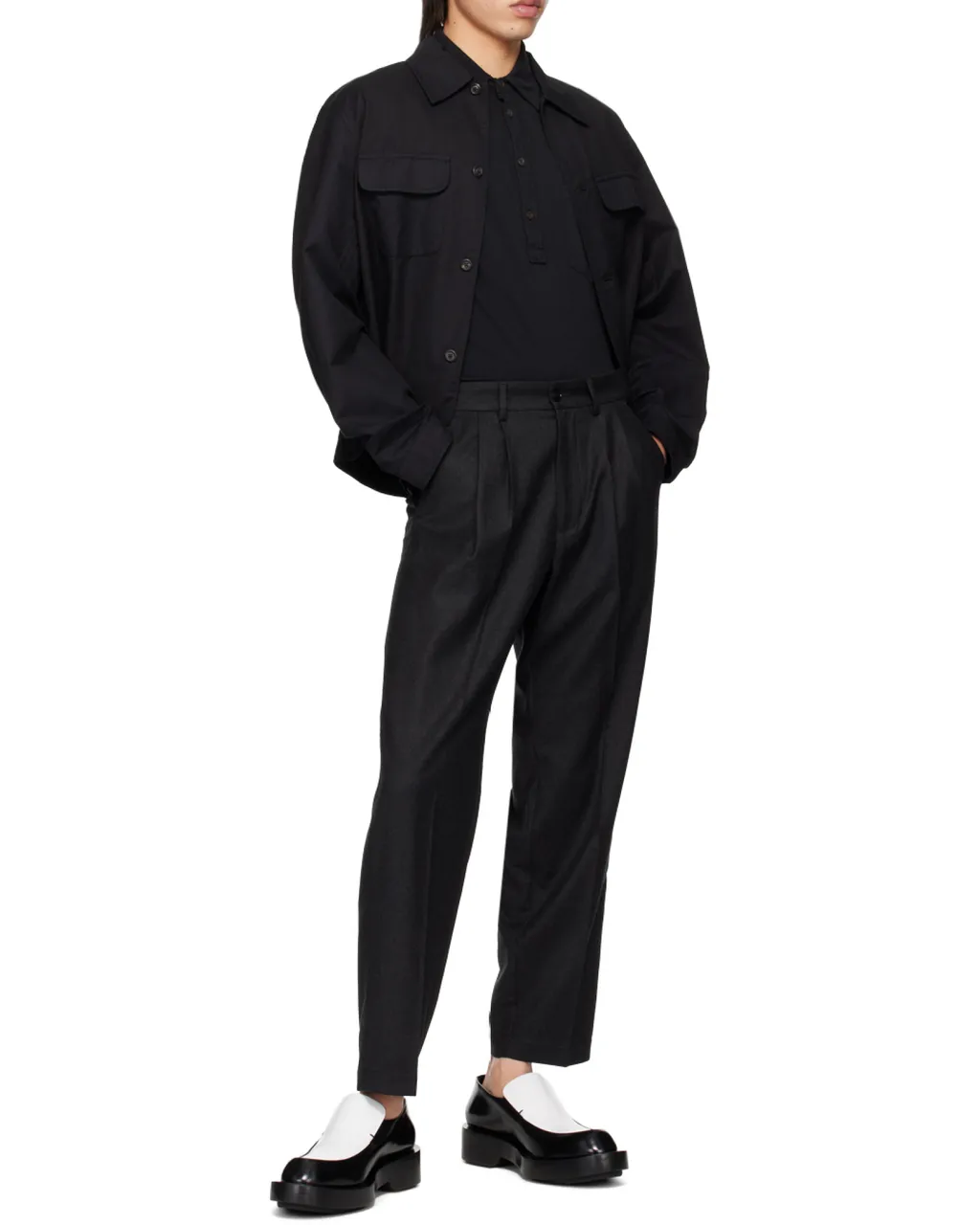 Belt-Loop Casual Pants