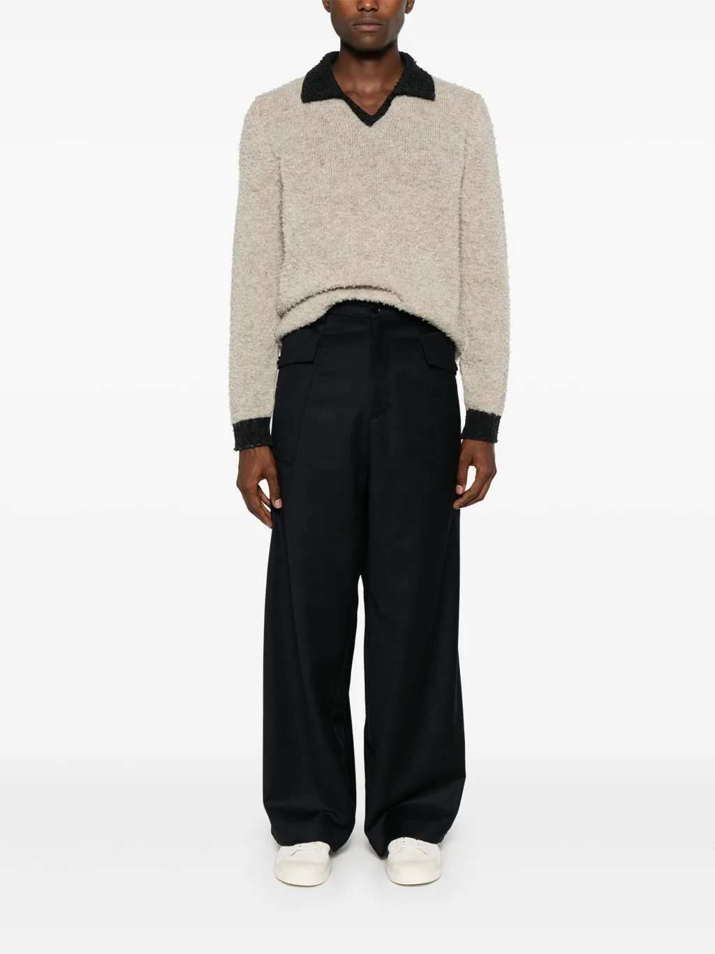 Caorloto Fan Wide-Leg Trousers