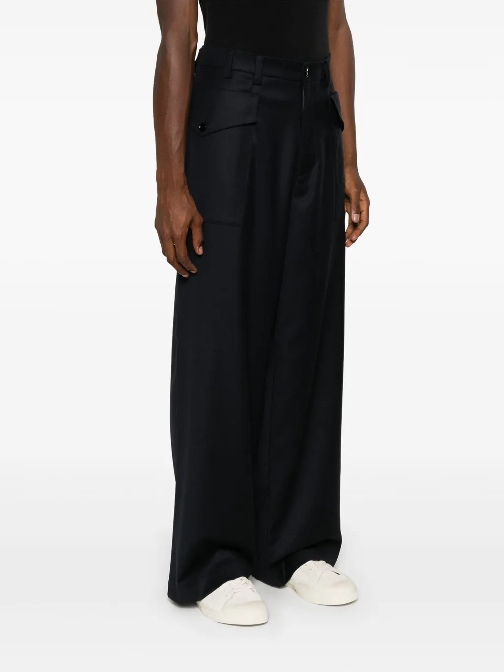 Caorloto Fan Wide-Leg Trousers