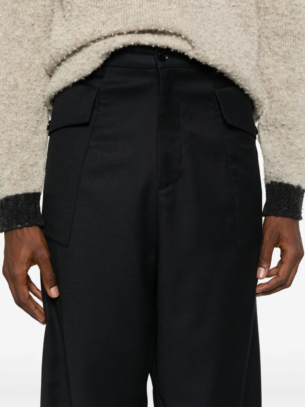 Caorloto Fan Wide-Leg Trousers