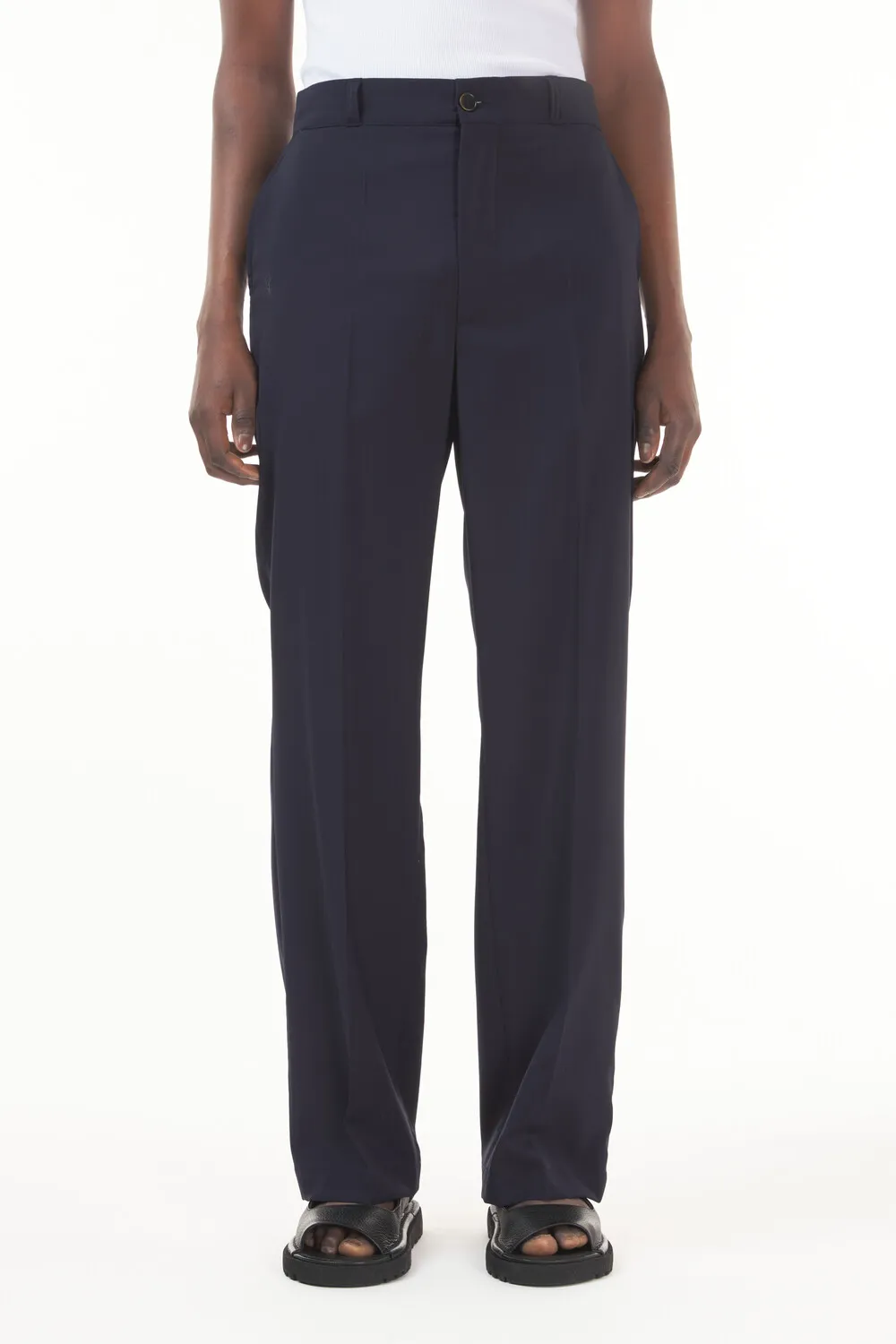 Belt-Loop Casual Pants