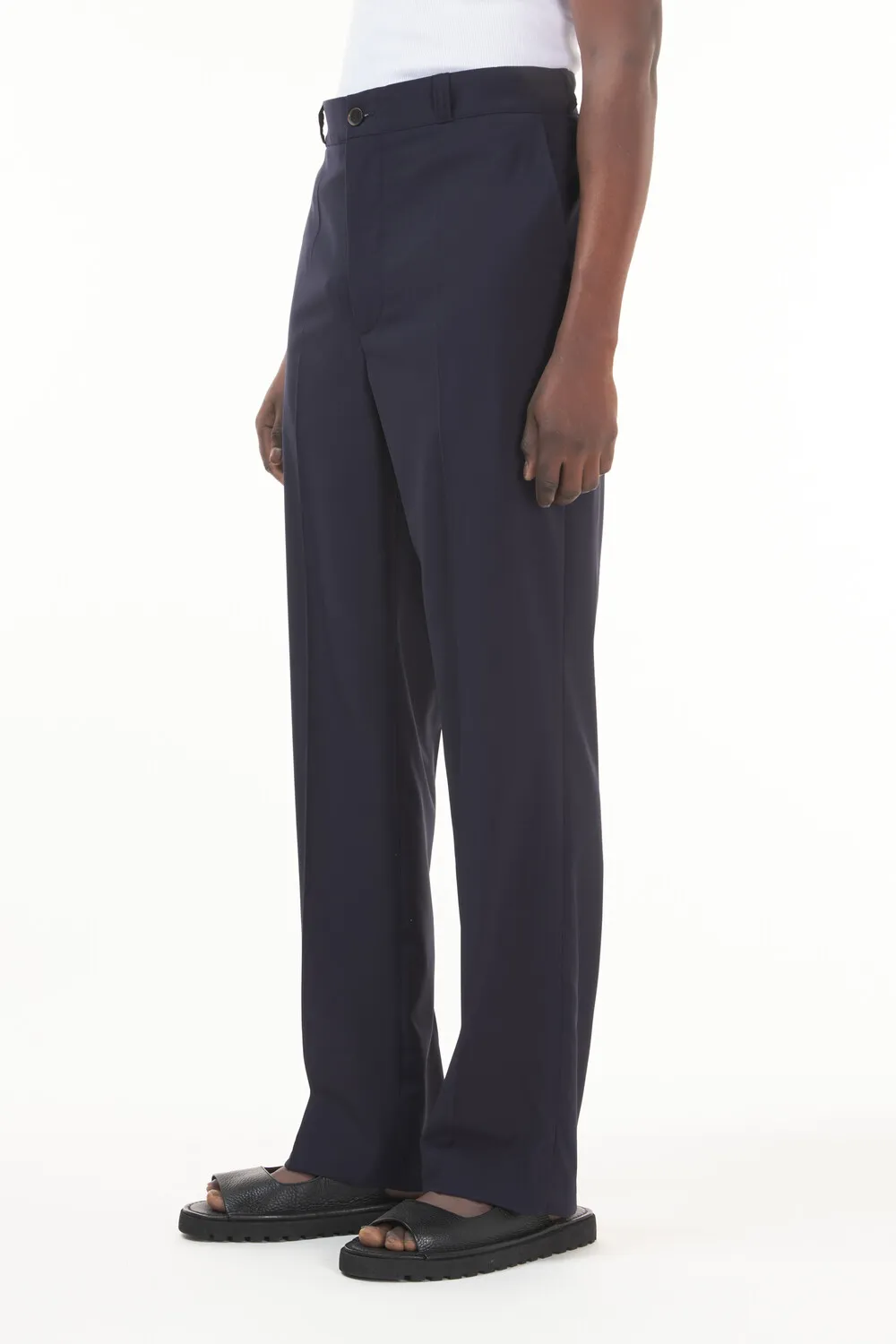 Belt-Loop Casual Pants