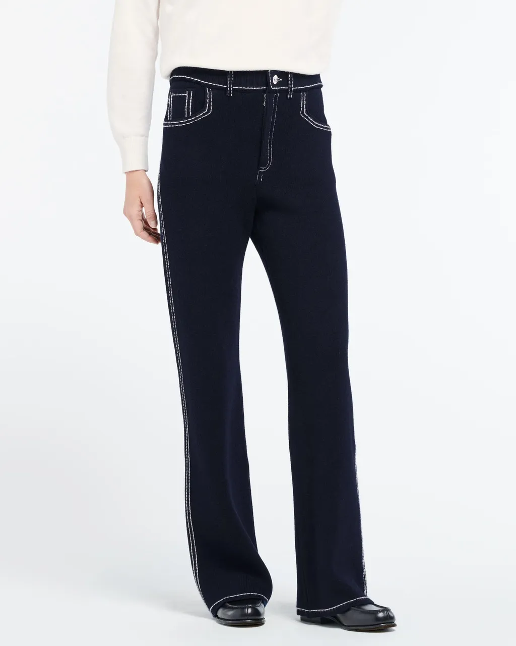 High-Rise Wide-Leg Trousers