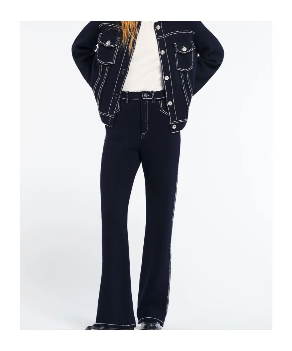 High-Rise Wide-Leg Trousers