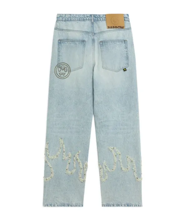 Embellished Straight-Leg Jeans