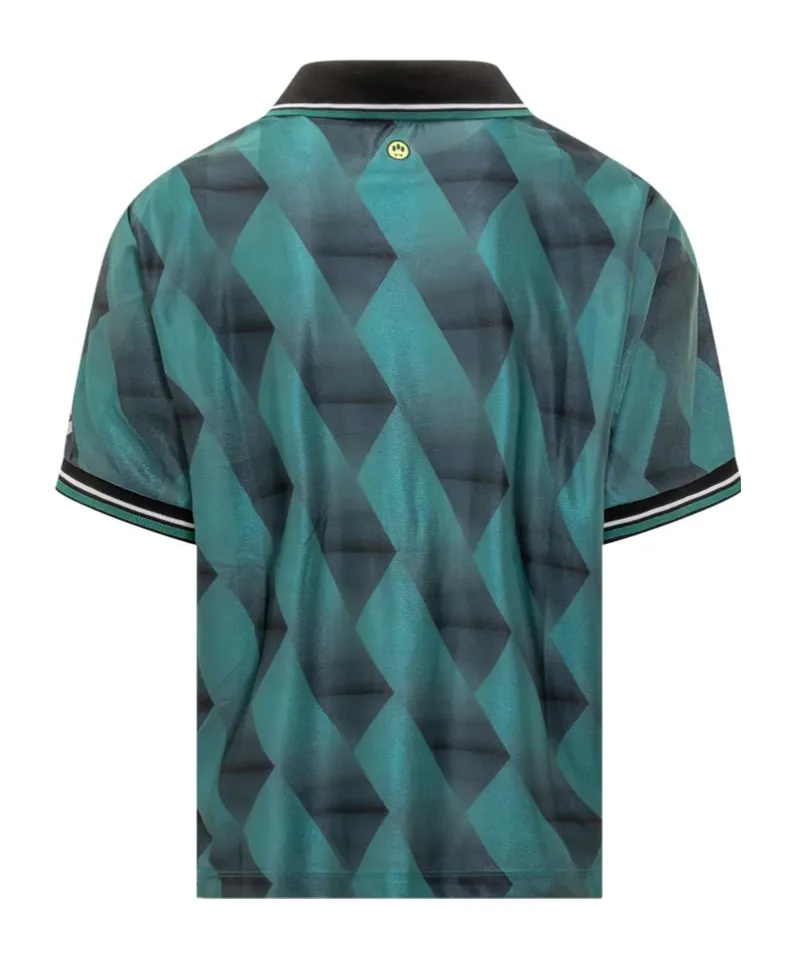 Geometric Pattern Polo Shirt