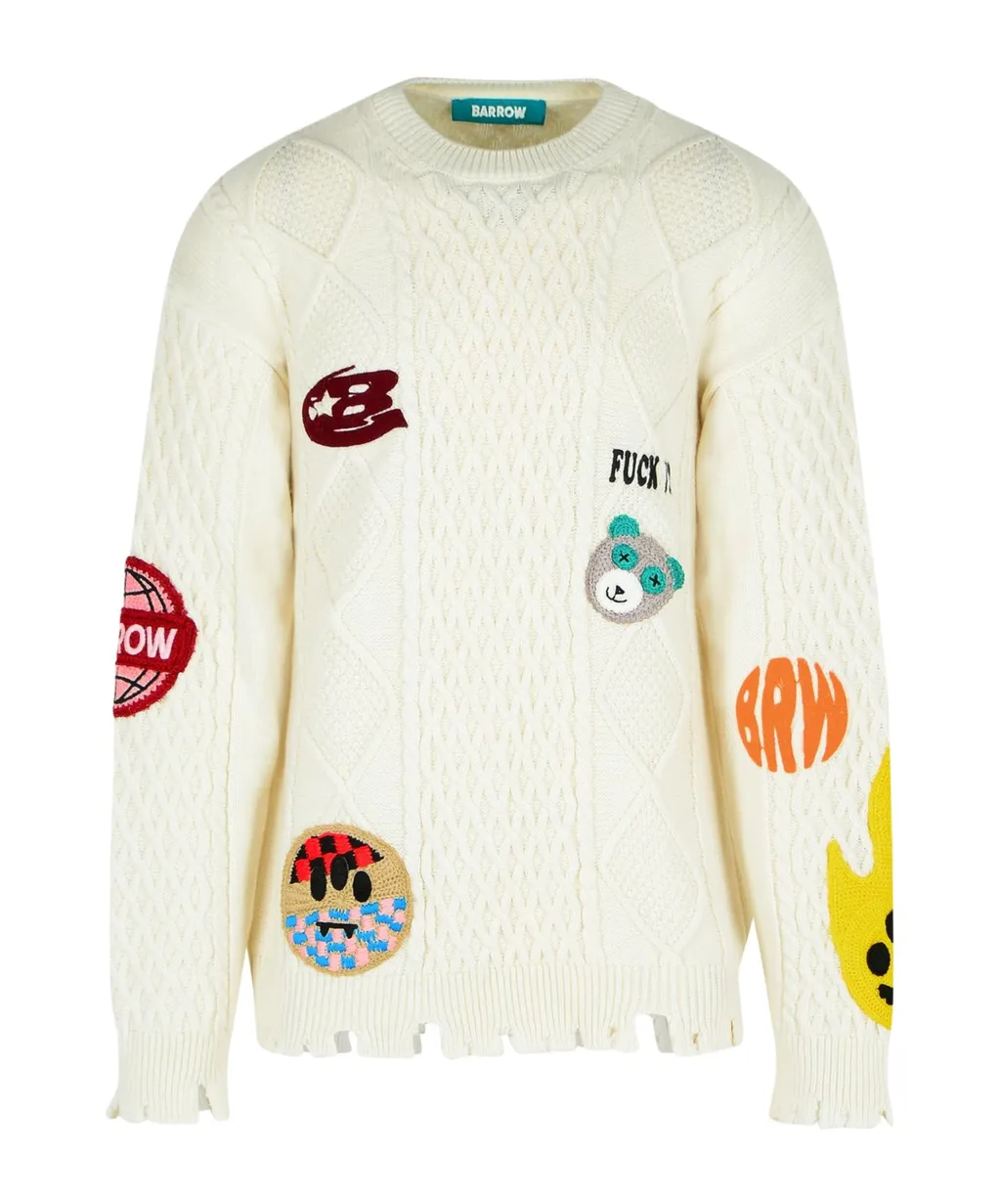 Embroidered Knit Sweater