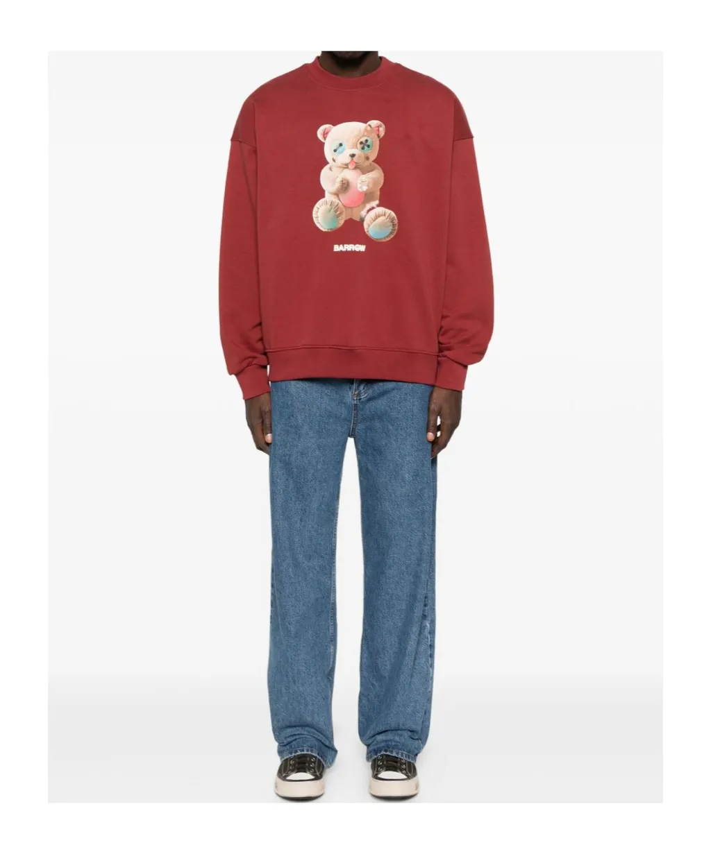 Crew Neck Printed Sweatshirt