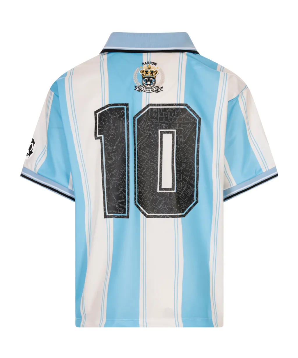 Logo Embroidered Striped Jersey