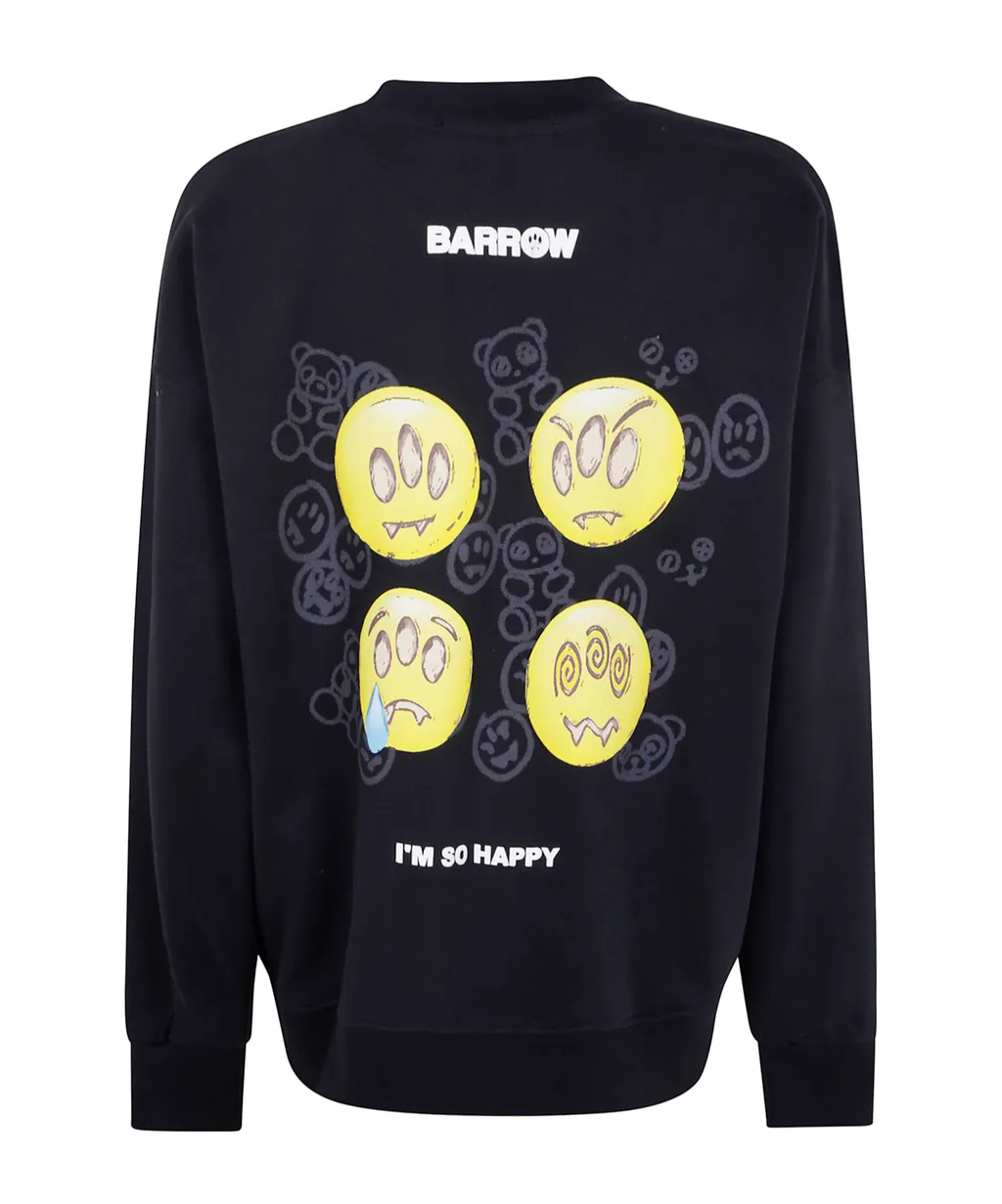Emoticon-Print Sweatshirt