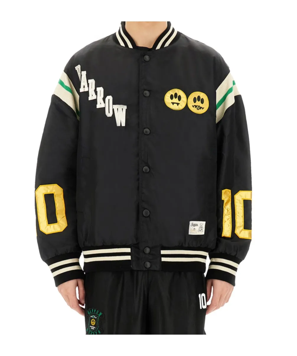Logo Embroidered Bomber Jacket
