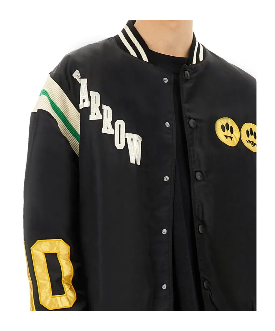 Logo Embroidered Bomber Jacket