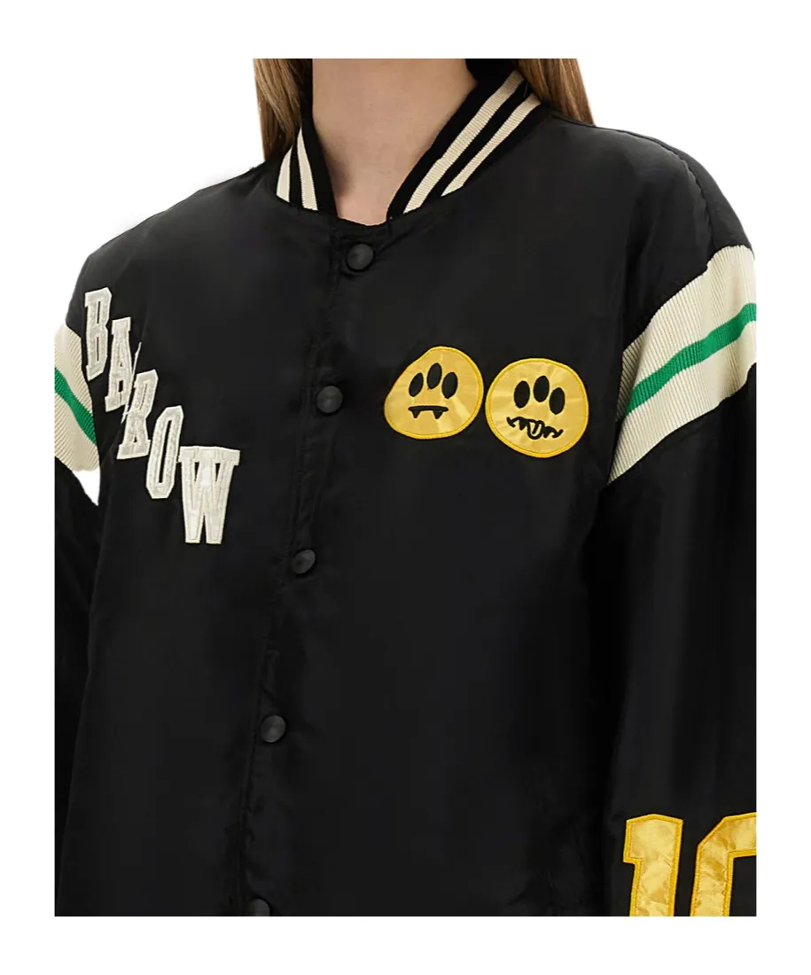 Logo Embroidered Bomber Jacket