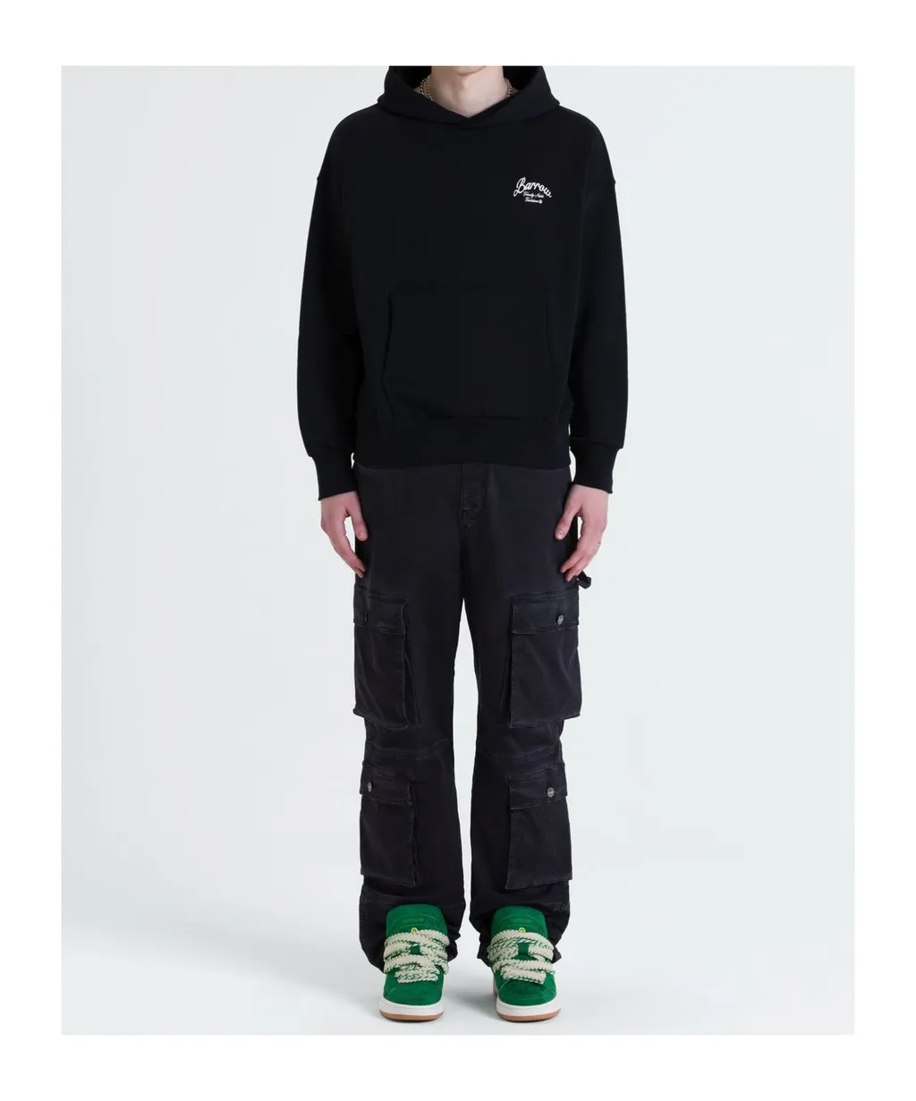 Mid-Rise Straight-Leg Cargo Trousers